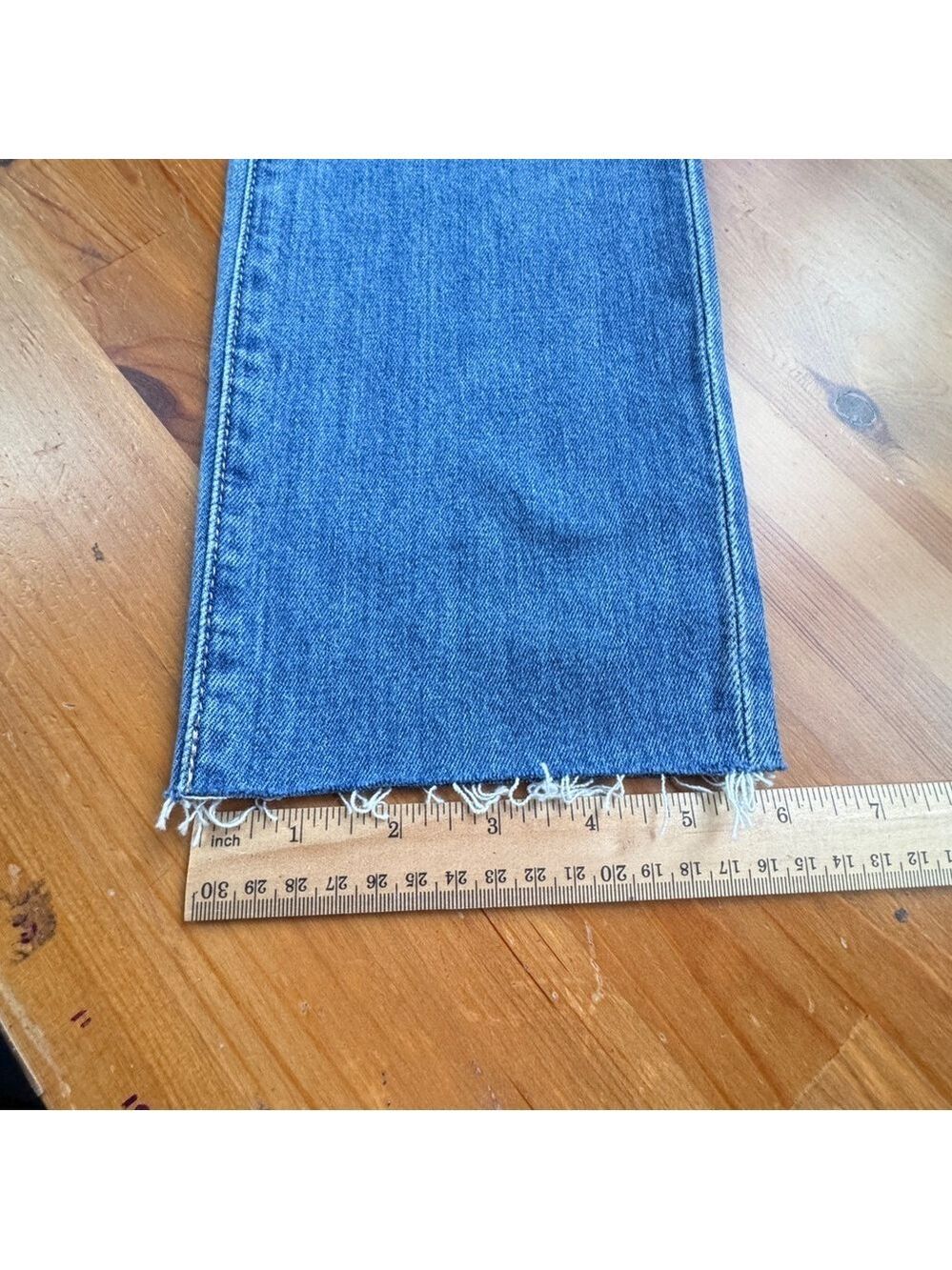 AG Adriano Goldschmied the Isabelle high rise straight cropped jeans size 27r - Picture 6 of 14